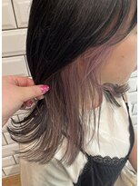 ミルコ 蕨店(milco)&nbsp;○くすみピンクベージュインナー×ブルーブラック