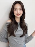 《SOYON》レイヤーカット ダークラベンダー アップバング