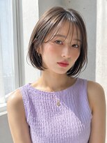 ノア 三宮店(NOA)&nbsp;【NOA】韓国内巻きボブ×シースルーバング｜ミニボブ  髪質改善