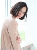 【K-two青山】暗髪でも軽やかなフェザーボブ【表参道】