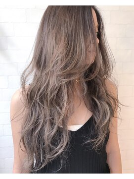 ヘアーワークス ヘルム 渋谷店(HAIR WORKS HELM) [HELM渋谷]ワイドバング×ラフウェーブロング