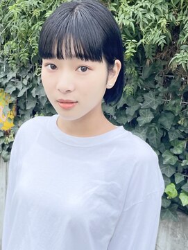 コクーン 銀座(Cocoon) 耳掛けボブ#切りっぱなしボブ#美髪#ピンクブラウン