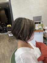 パペル(PAPEL)&nbsp;大人女性似合わせカット＋白髪ぼかしハイライト＋リタッチ