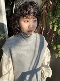 qiie/外ハネボブ/セクションカラー/グラデーションカラー