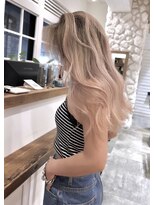 ルア モアナ バイ ヘッドライト 小田原2号店(Lua Moana by HEADLIGHT)&nbsp;#バレイヤージュ#ミルクティー#髪質改善カラー