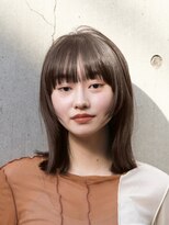 ガーデンヨコハマ(GARDEN YOKOHAMA) ボブ ホワイトグレージュ デジタルパーマ チェリーブラウン