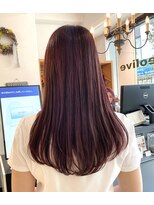 ネオリーブアイム 横浜西口店(Neolive aim)&nbsp;レッドブラウン　暖色カラー　ロング　横浜