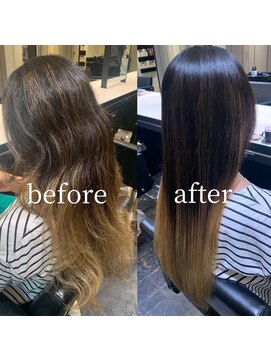 サンティエ 都通店(scintiller) ストレートスタイル/艶髪/髪質改善/縮毛矯正/20代30代40代50代