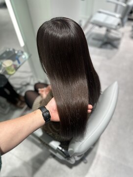 ユニック ウメダ(unique UMEDA) 髪質改善カラー×透明感ベージュ