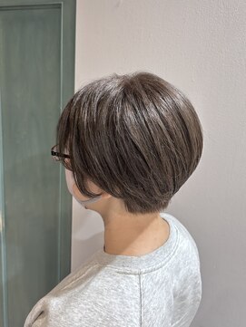 ヘアサロン ナノ(hair salon nano) 丸みショート/白髪ぼかし/30代/40代/大人かわいい
