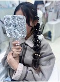 サイド編み下ろし/熊本ヘアセット