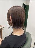 簡単セット◎ パツっと切りっぱなしボブ