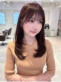 ロングレイヤー/顔まわりカット/韓国風[stylist竹田]