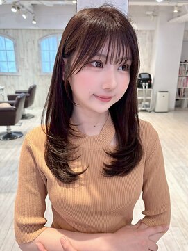 リコバイアフロート(riko by afloat) ロングレイヤー/顔まわりカット/韓国風[stylist竹田]