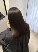 ダークブラウン×艶髪