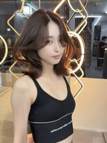 ラキング ギンザ トウキョウ(LAKING GINZA)&nbsp;くびれヘア/アプリコットオレンジ/夏/ハイライトカラー[銀座駅]