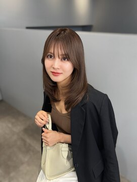 ノク 渋谷(nok) ブラウンカラー/グレージュ/ハッシュカット/レイヤーカット_暗め