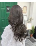 オリーブ系カラーでつくる透明感くすみグレージュ