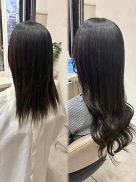 ハウス(HAUS.) 横浜/カラー/シールエクステ長さだし/黒髪ロング