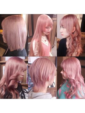 ブロック ジャポン(bloc japon) 透け感とダスティピンク×ペールピンク