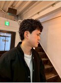 刈り上げセンターパート/波巻きツイストスパイラル/心斎橋