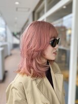 マシェリ(ma cherie)&nbsp;春っぽいカラーのミディアムレイヤー