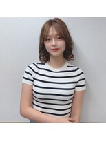ロシェ 横浜店(loche)&nbsp;ナチュラルショート×ミルクブラウン×夏のヘアアレンジ横浜