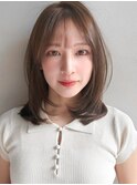 こなれヘアデザインカラー外ハネボブ美髪結べるボブ愛されF
