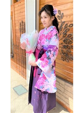 デザインヘアーピアジェ 八木店(DESIGN HAIR PIAGET) ☆2021ピアジェ卒業式☆最新アップスタイル&着付☆