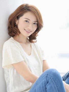 デイジー インデックスヘア 大島店(DAISY index hair) 小顔外ハネミディアム☆ボブルフ☆20代30代40代くびれミディ