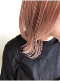 ベイビーピンク♪20代30代大人可愛い髪質改善カラー透明感
