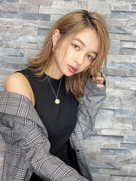 ユアーズ ヘアー 新宿EAST(youres hair) 外ハネミディアム