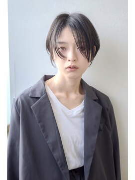 ヘアーアンドアート ルミナ(HAIR&ART LUMINA) 大人可愛い20代30代40代黒髪前下がりショートボブ丸みショート◎