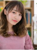 外国人風斜めバングラインカラーハイライトa志木20代30代40代