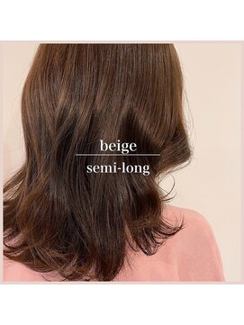 アールヘアー(ar hair) 【三浦直美】寒い時期にこそ柔らかブラウンベージュ