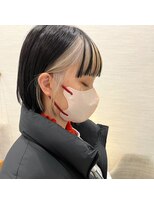 ロハスヘア アンジェ(LOHAS hair ANGIE) エッジの効いたインナーカラー×ワンレンボブ