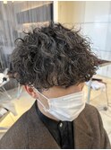 波巻きパーマ