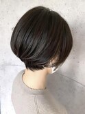 ゆるやかな丸みショートヘア