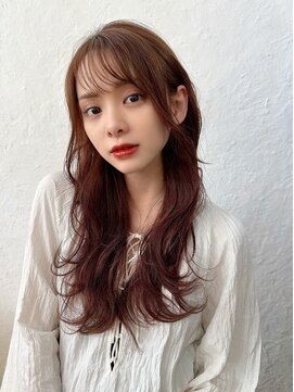 ポノポノ ヘアプラスカフェ ラフなふんわりゆるロングレイヤー×エアリーウェーブ