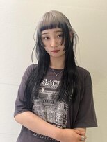 ダブ アオヤマ(DaB AOYAMA)&nbsp;ルーツカラー姫カットデザインカラー顔まわりカットオン眉