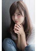 ゆるふわナチュラルレイヤーのセミロング