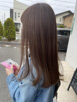 スーリール 伊都店(Sourire) くすみベージュ×ロング
