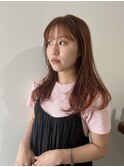 ブリーチなしオレンジカラー