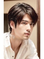 ラクヘアー 住吉店(rak hair) 前髪長めの男性ショート