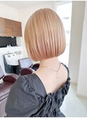 コンパクトなハイトーンボブ【福岡大名Kchiara瀧本】