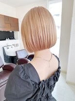 キアラ(Kchiara)&nbsp;コンパクトなハイトーンボブ【福岡大名Kchiara瀧本】