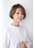 外国人風ボブ