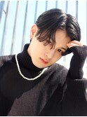 センターパートニュアンスパーマ韓国カルマパーマコンマヘア