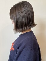 ピノリコ Hair&make pinorico&nbsp;暗髪くすみカラーだけど赤み消し透明感カラー！ボブ