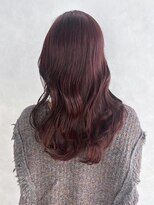 アルバム 池袋(ALBUM)&nbsp;美髪チェリーブラウン韓国ヘアロング_ba541012
